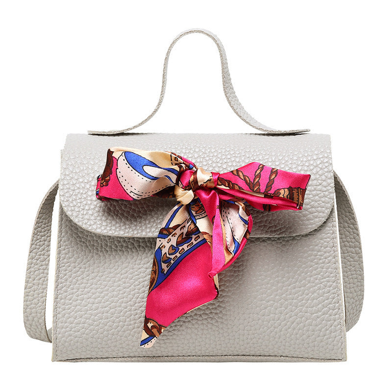 Small square bag ribbon bow Handbag Shoulder Bag