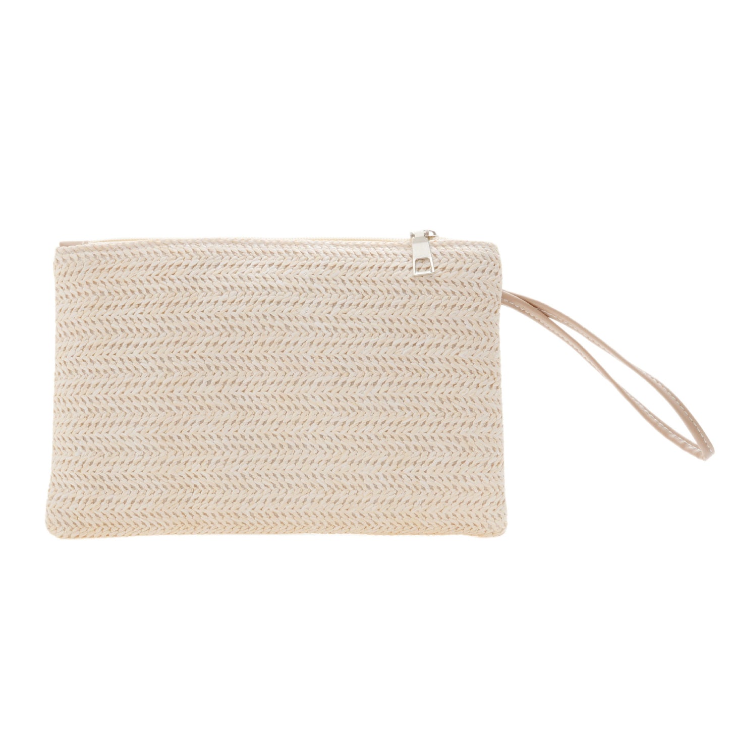 Women's Wheat Straw Mobile Phone Change Clutch Bag