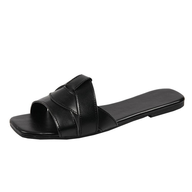 Women's New Solid Color Flat Casual Sandals