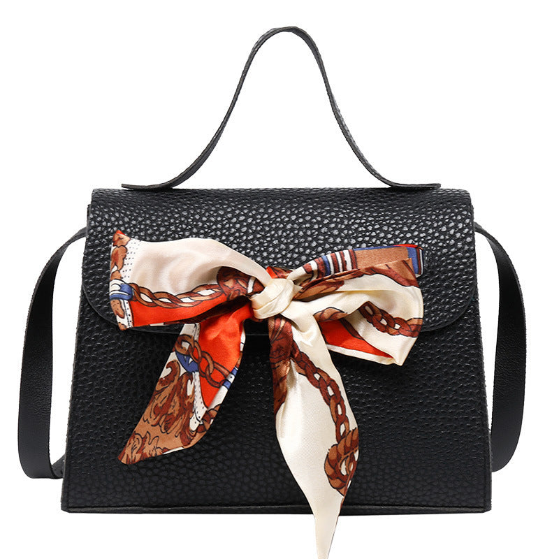 Small square bag ribbon bow Handbag Shoulder Bag