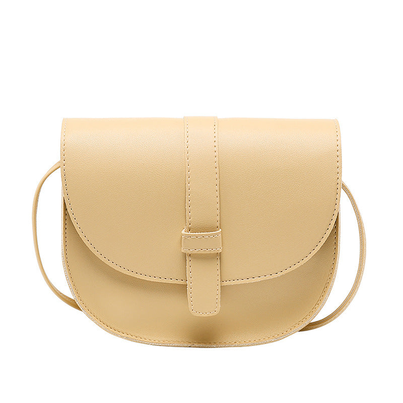 Solid color casual shoulder bag