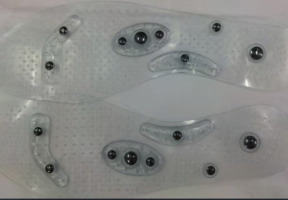 Transparent magnetic therapy insole with 8 magnets