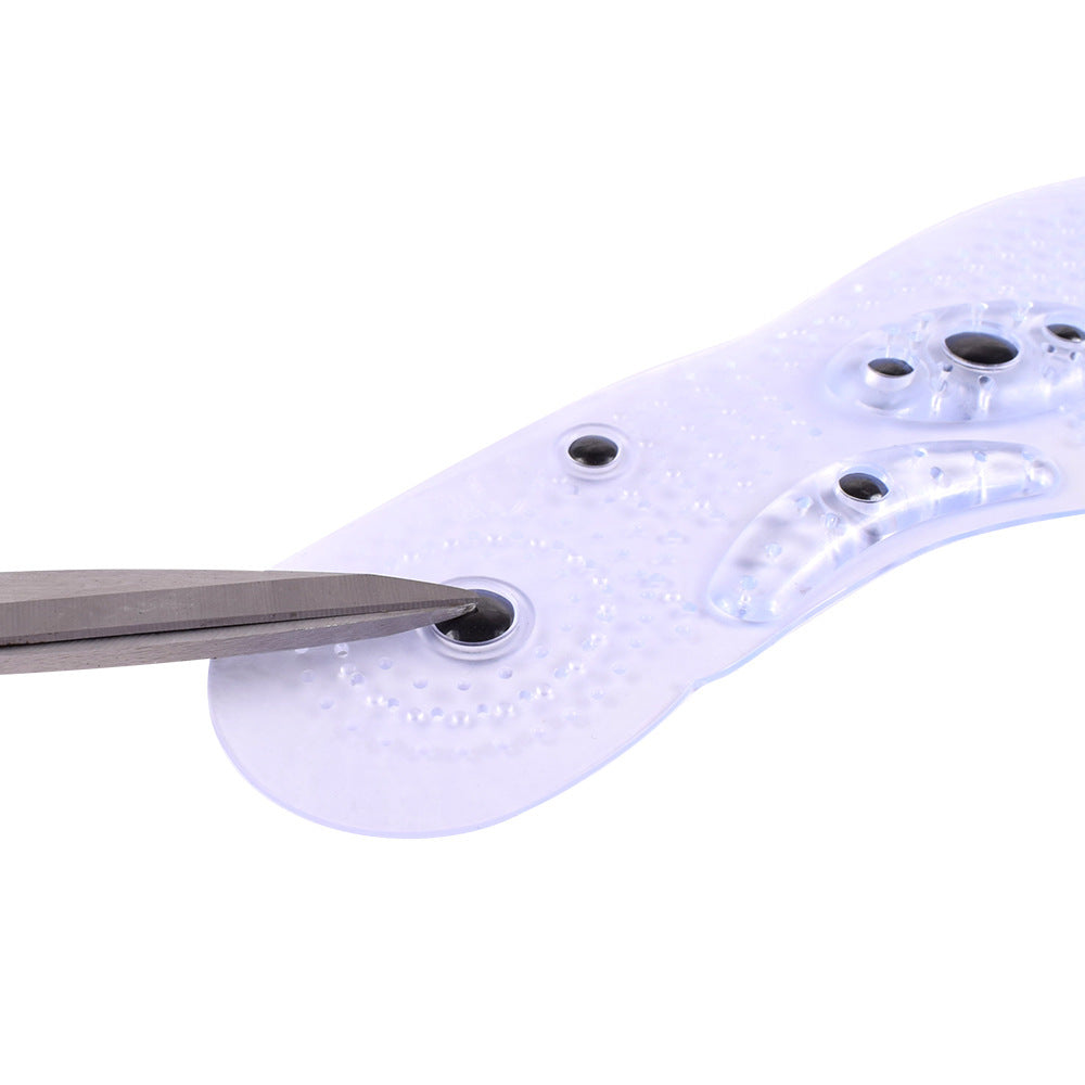 Transparent magnetic therapy insole with 8 magnets