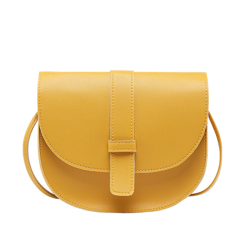 Solid color casual shoulder bag