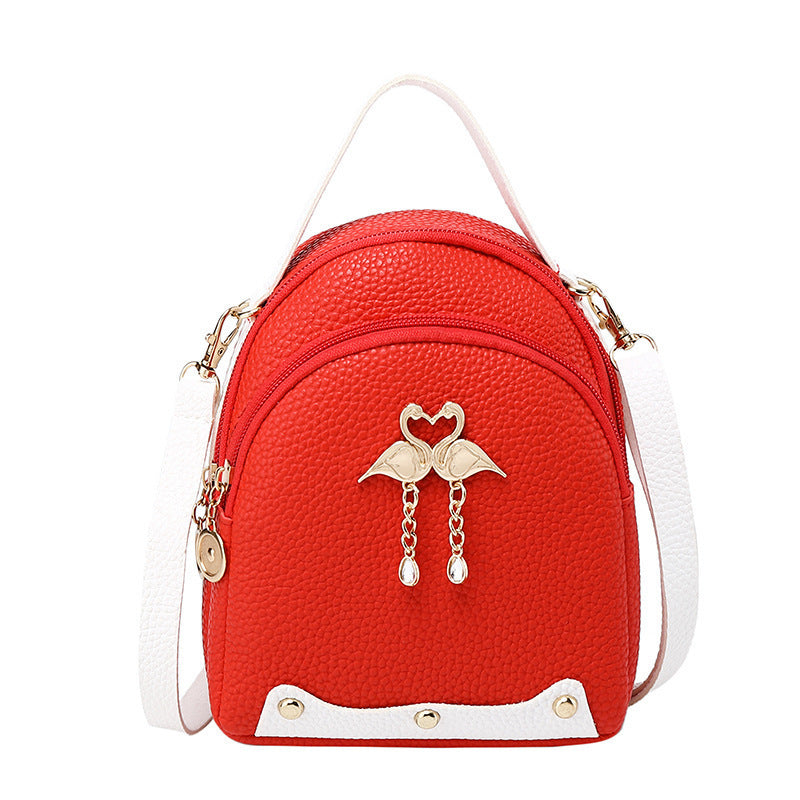 Women's bag casual PU single shoulder messenger backpack