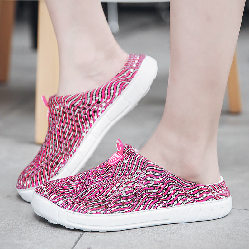 Women's cutout slippers