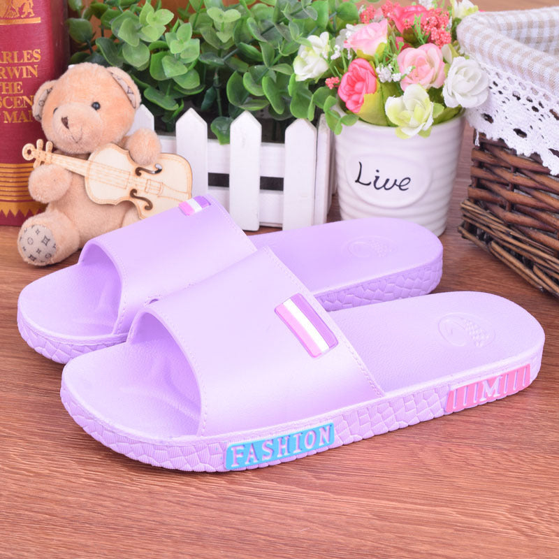 Summer lovers home bathroom cool slippers men and women floor antiskid plastic bath home slippers