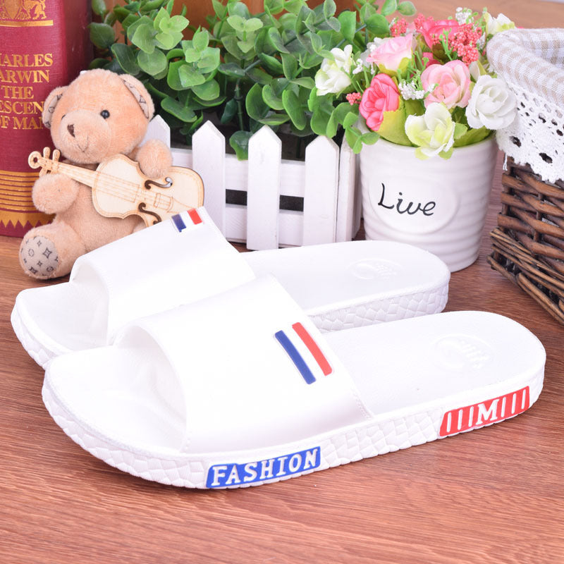 Summer lovers home bathroom cool slippers men and women floor antiskid plastic bath home slippers