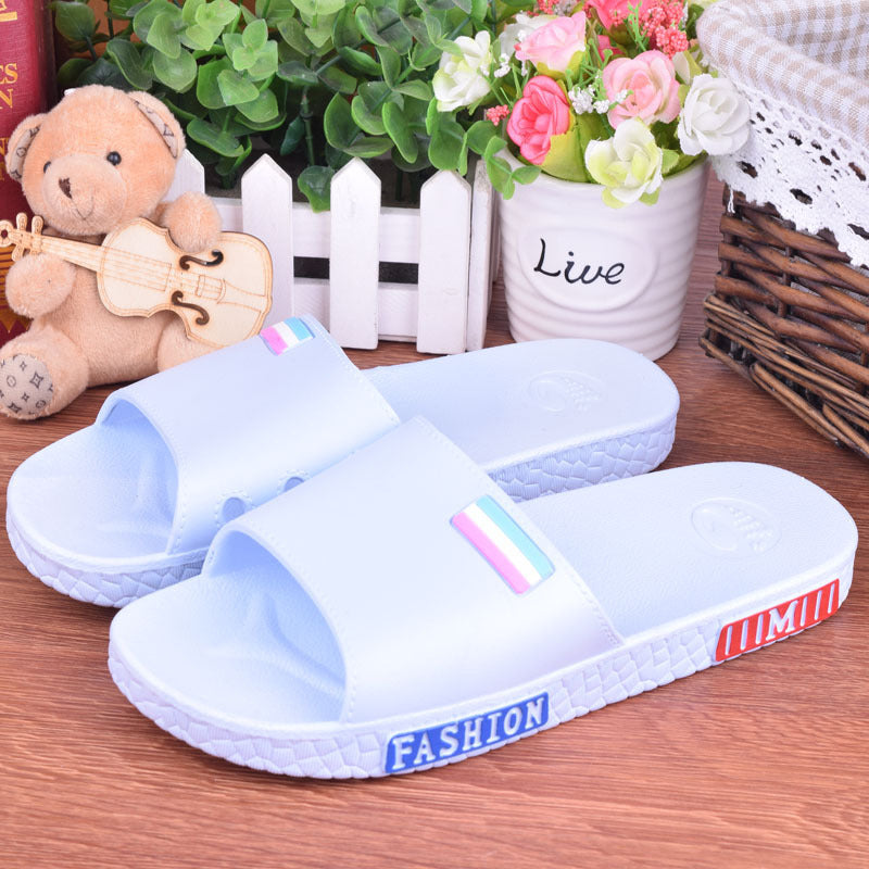 Summer lovers home bathroom cool slippers men and women floor antiskid plastic bath home slippers