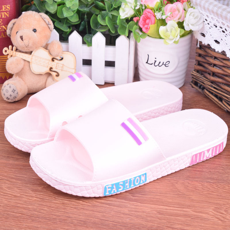 Summer lovers home bathroom cool slippers men and women floor antiskid plastic bath home slippers