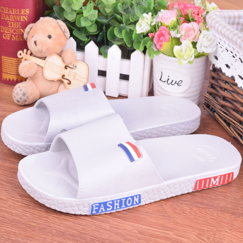 Summer lovers home bathroom cool slippers men and women floor antiskid plastic bath home slippers