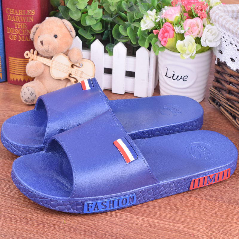 Summer lovers home bathroom cool slippers men and women floor antiskid plastic bath home slippers