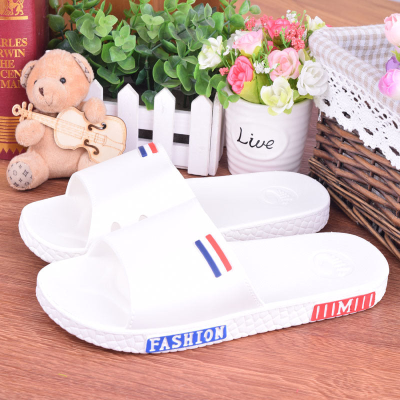 Summer lovers home bathroom cool slippers men and women floor antiskid plastic bath home slippers