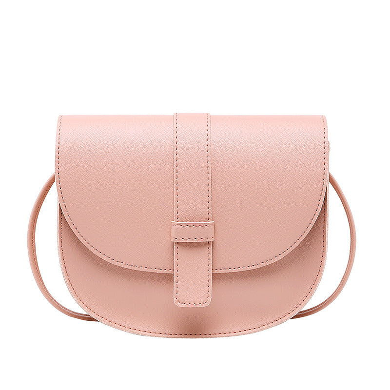 Solid color casual shoulder bag