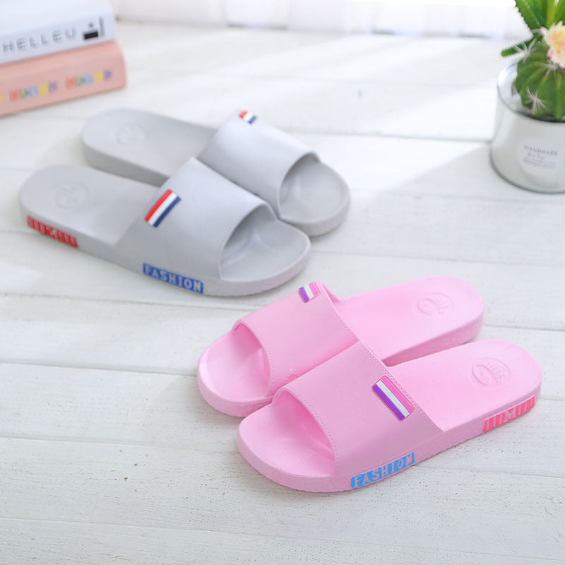 Summer lovers home bathroom cool slippers men and women floor antiskid plastic bath home slippers