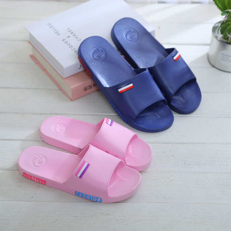 Summer lovers home bathroom cool slippers men and women floor antiskid plastic bath home slippers