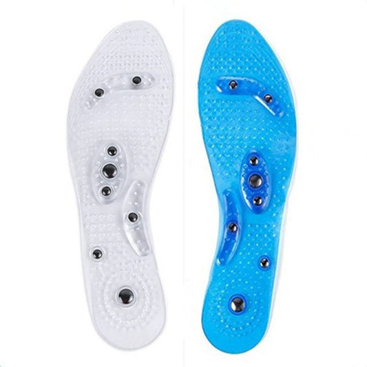 Transparent magnetic therapy insole with 8 magnets