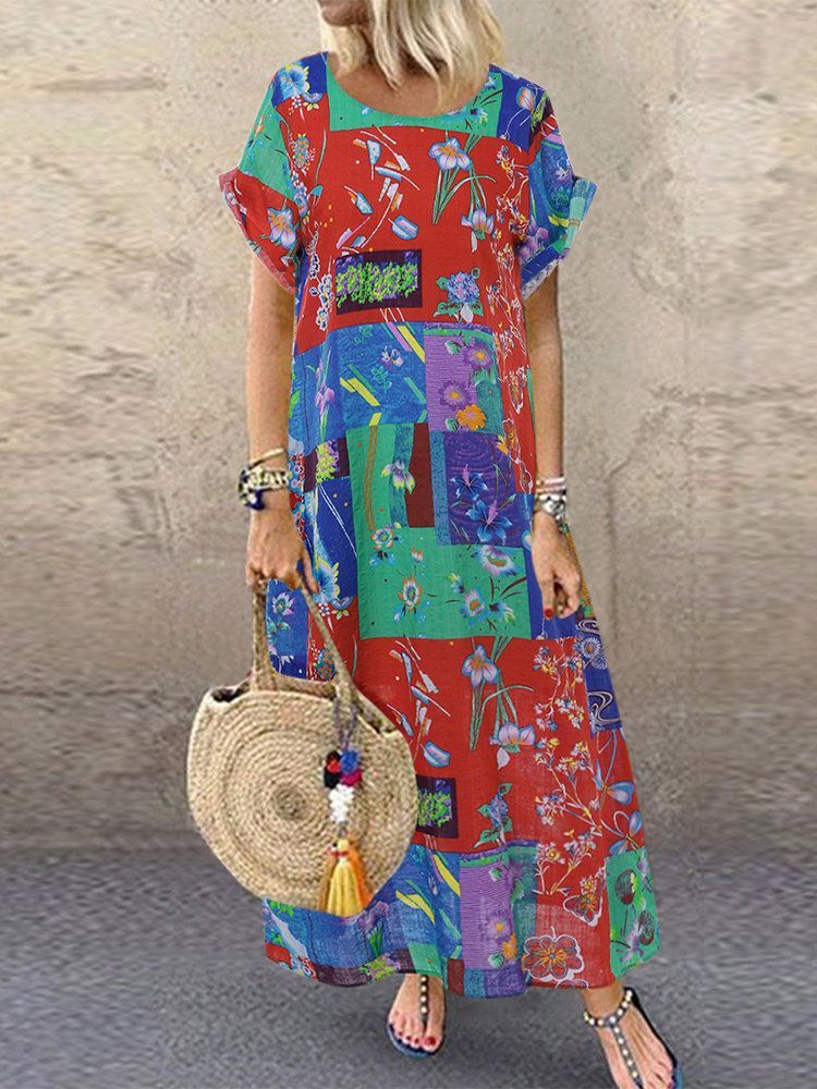 Summer New Style Printed Plus Size Women's Dress