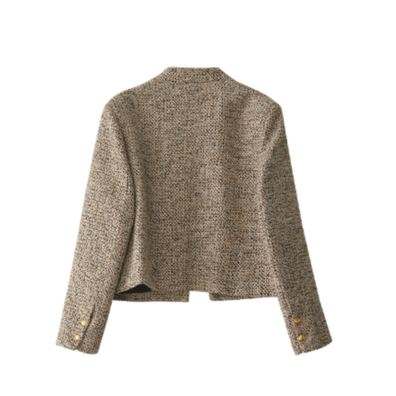 Temperament Small Fragrance Style Women's Short Tweed Coat