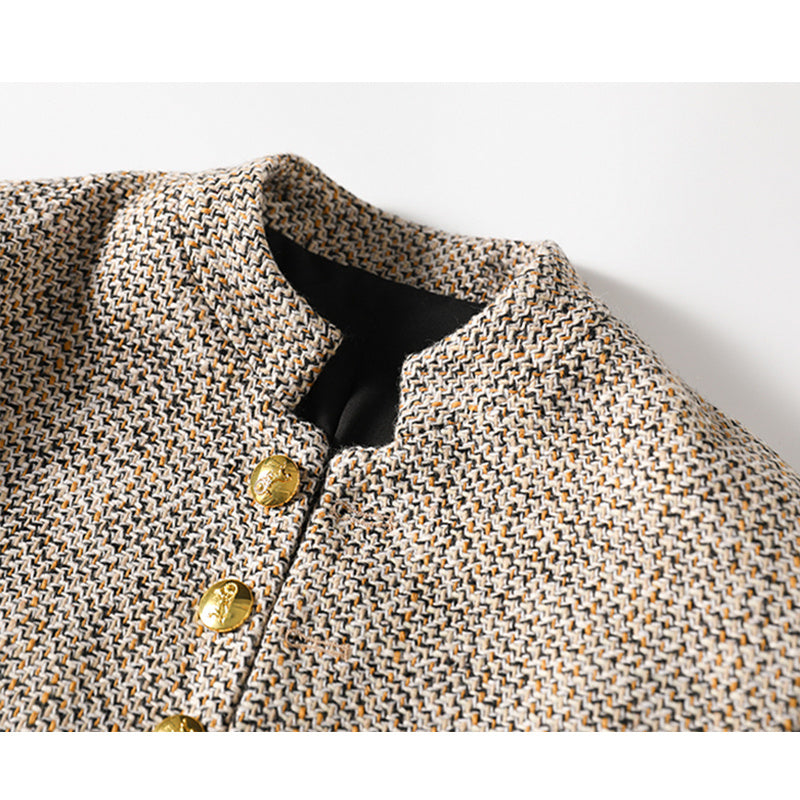 Temperament Small Fragrance Style Women's Short Tweed Coat