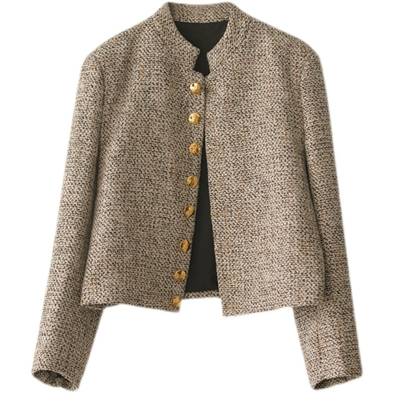 Temperament Small Fragrance Style Women's Short Tweed Coat