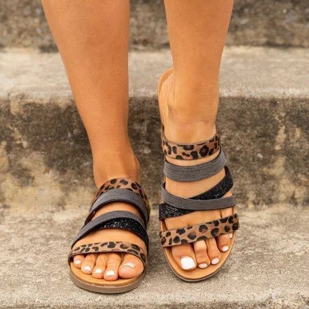 Women's Leopard Sandals